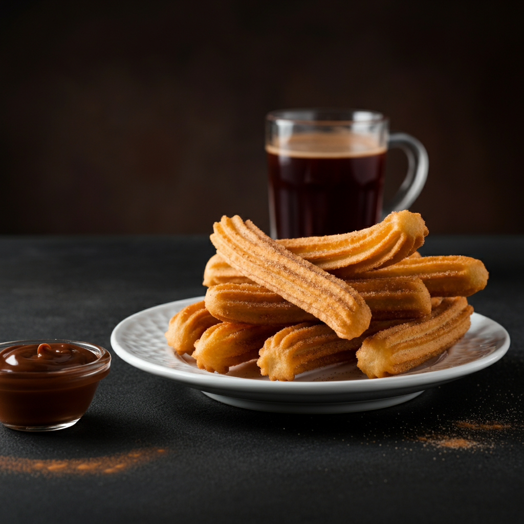 Fried dough pastries, often sprinkled with cinnamon sugar.